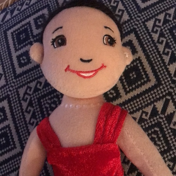 Doll- Cloth with Velvet/Satin gown - Picture 2 of 12